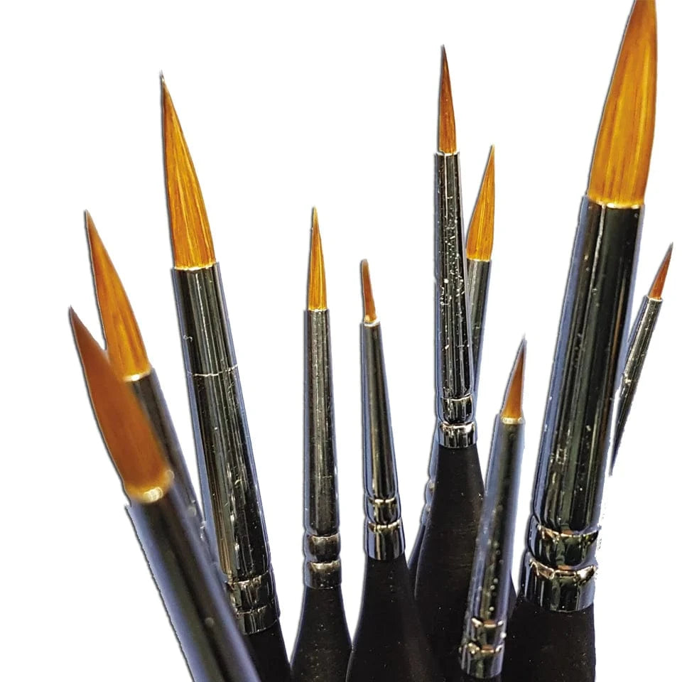 SMS BSET01 10pc Sable Brush Set - Hobbytech Toys