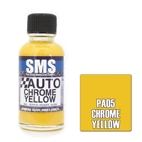 SMS PA05 Auto Colour CHROME YELLOW 30ml - Hobbytech Toys