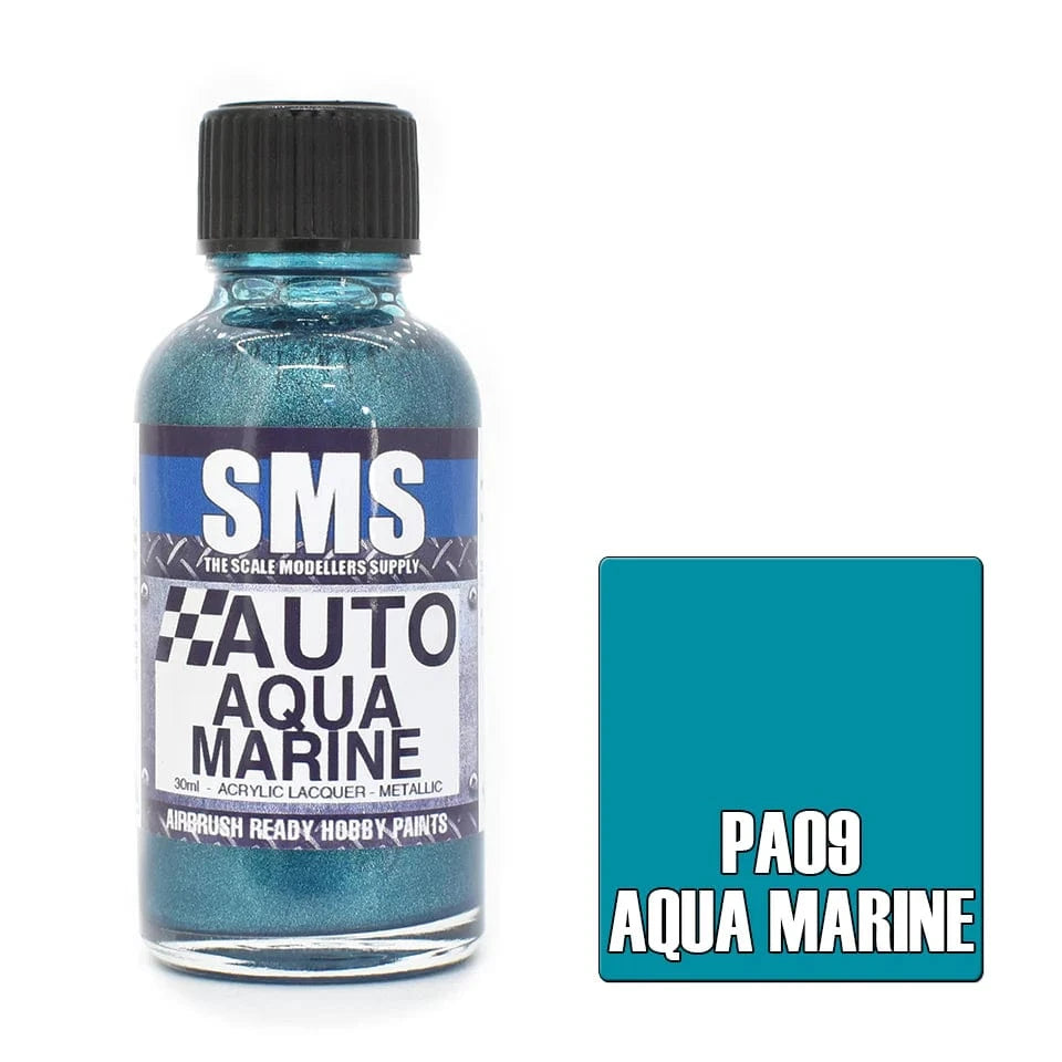 SMS PA09 Auto Colour AQUA MARINE 30ml - Hobbytech Toys