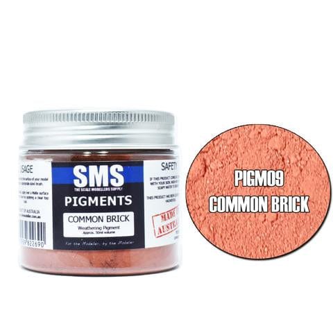 SMS PIGM09 Weathering Pigment Common Brick 50ml Scale Modellers Supply PAINT, BRUSHES & SUPPLIES