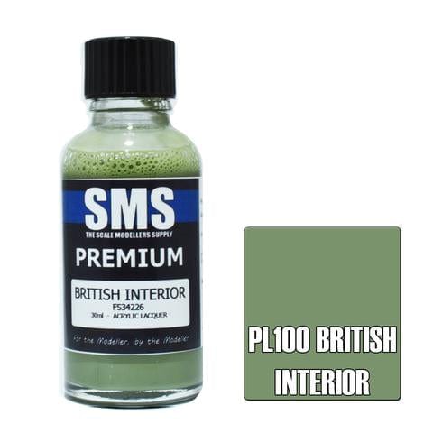 SMS PL100 Premium Acrylic Lacquer British Interior Fs34226 30ml Scale Modellers Supply PAINT, BRUSHES & SUPPLIES