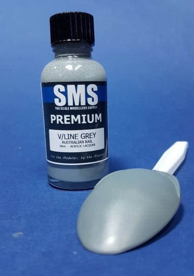 SMS PL109 Premium Acrylic Lacquer V/Line Grey Australian Rail 30ml Scale Modellers Supply PAINT, BRUSHES & SUPPLIES