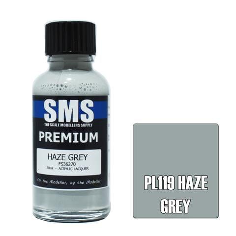 SMS PL119 Premium Acrylic Lacquer Haze Grey 30ml Scale Modellers Supply PAINT, BRUSHES & SUPPLIES