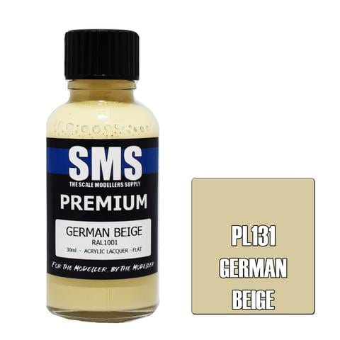 SMS PL131 Premium Acrylic Lacquer German Beige 30ml Scale Modellers Supply PAINT, BRUSHES & SUPPLIES