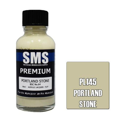SMS PL145 Premium Acrylic LacquerPortland Stone 30ml Scale Modellers Supply PAINT, BRUSHES & SUPPLIES
