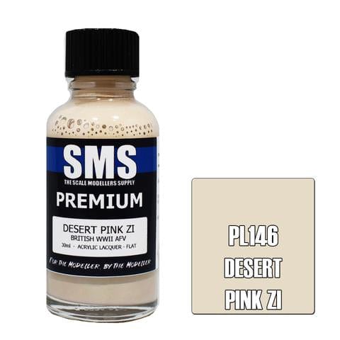 SMS PL146 Premium Acrylic Lacquer Desert Pink Zi 30ml Scale Modellers Supply PAINT, BRUSHES & SUPPLIES