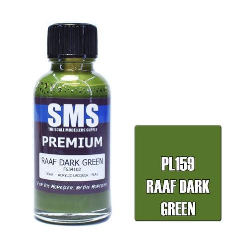 SMS PL159 Premium Acrylic Lacquer RAAF Dark Green 30ml Scale Modellers Supply PAINT, BRUSHES & SUPPLIES