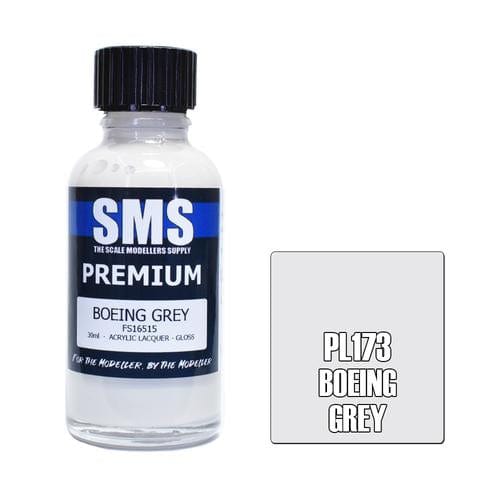 SMS PL173 Premium Acrylic Lacquer Boeing Grey 30ml Scale Modellers Supply PAINT, BRUSHES & SUPPLIES