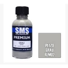 SMS PL179 Acrylic Lacquer Grau Rlm02 30ml Scale Modellers Supply PAINT, BRUSHES & SUPPLIES