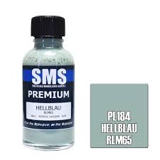 SMS PL184 Acrylic Lacquer Hellblau Rlm65 30ml Scale Modellers Supply PAINT, BRUSHES & SUPPLIES
