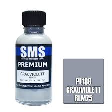 SMS PL188 Acrylic Lacquer Grauviolett Rlm75 30ml Scale Modellers Supply PAINT, BRUSHES & SUPPLIES