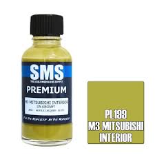 SMS PL199 Acrylic Lacquer M3 Mitsubishi Interior 30ml Scale Modellers Supply PAINT, BRUSHES & SUPPLIES