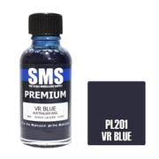 SMS PL201 Premium Acrylic Lacquer VR Blue 30ml Scale Modellers Supply PAINT, BRUSHES & SUPPLIES