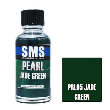 SMS PRL05 Premium Acrylic Lacquer Pearl Jade Green 30ml Scale Modellers Supply PAINT, BRUSHES & SUPPLIES