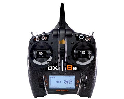 Spektrum DX8e 8-Channel DSM-X 2.4GHz Transmitter, advanced RC radio controller for remote-controlled models.