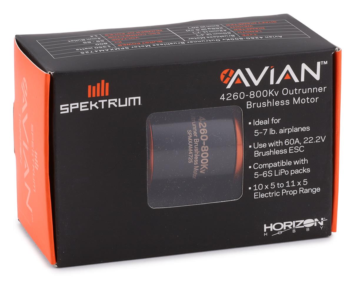 Spektrum Avian 4260-800Kv Brushless Outrunner Motor - Hobbytech Toys