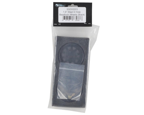 SSD RC D Hole 1.9 Steel Beadlock Crawler Wheels (Black) (2) SSD RC RC CARS - PARTS