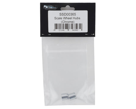 SSD RC Scale Rear Hubs (Chrome) (2) SSD RC RC CARS - PARTS