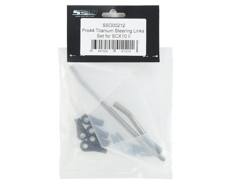 SSD RC SCX10 II Pro44 Titanium Steering Link Set - Hobbytech Toys