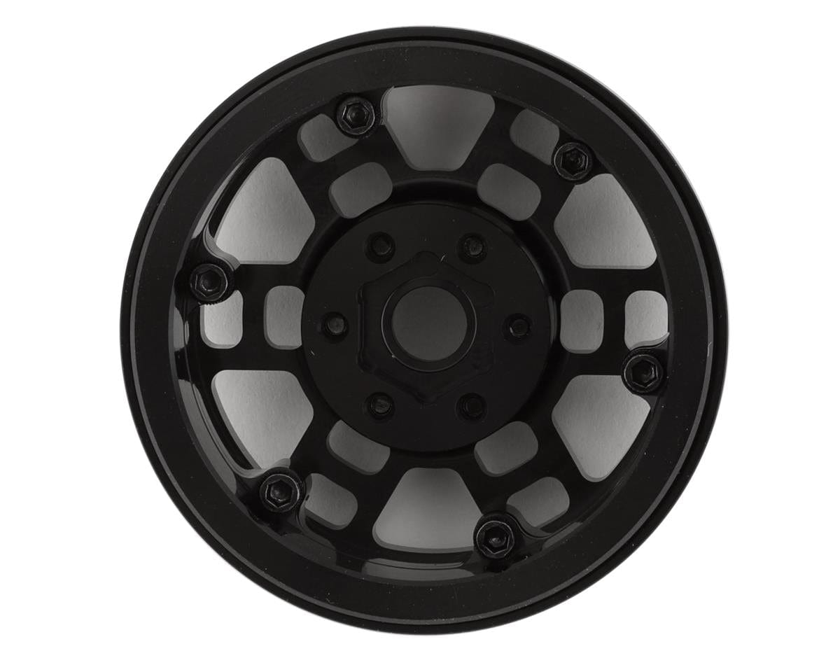 SSD RC Toycoma 1.9" Beadlock Crawler Wheels (Black) (2) - Hobbytech Toys