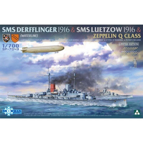 Takom 1/700 SMS Derfflinger 1916 & SMS Luetzow 1916 & Zeppelin Q Class (Limited Edition) - Hobbytech Toys