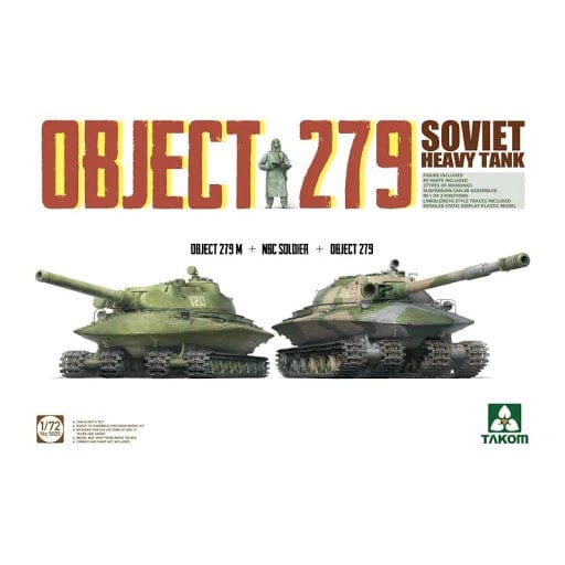Takom 5005 1/72 Object 279/M + NBC Soldier Plastic Model Kit Takom PLASTIC MODELS