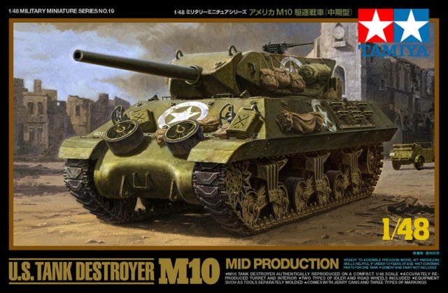 Tamiya 1/48 Us Tank Destroyer M10 Mid Production Tamiya PLASTIC MODELS