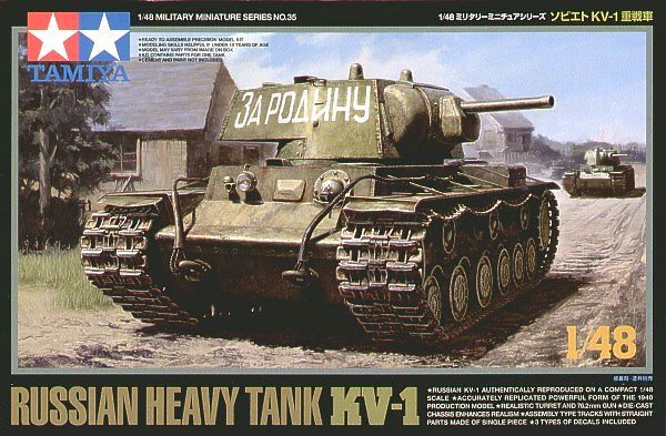 Tamiya 1/48 Russian Heavy Tank Kv-1 Tamiya PLASTIC MODELS