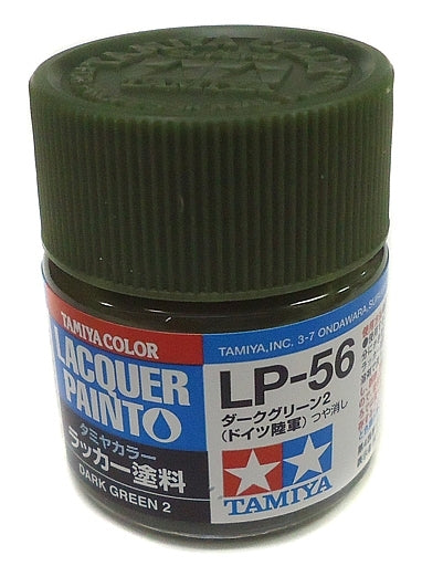 Tamiya Lp-56 Lacquer Paint Dark Green 2 Tamiya PAINT, BRUSHES & SUPPLIES