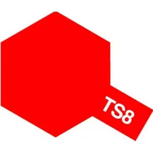 Tamiya TS-8 Spray Italian Red Tamiya PAINT, BRUSHES & SUPPLIES