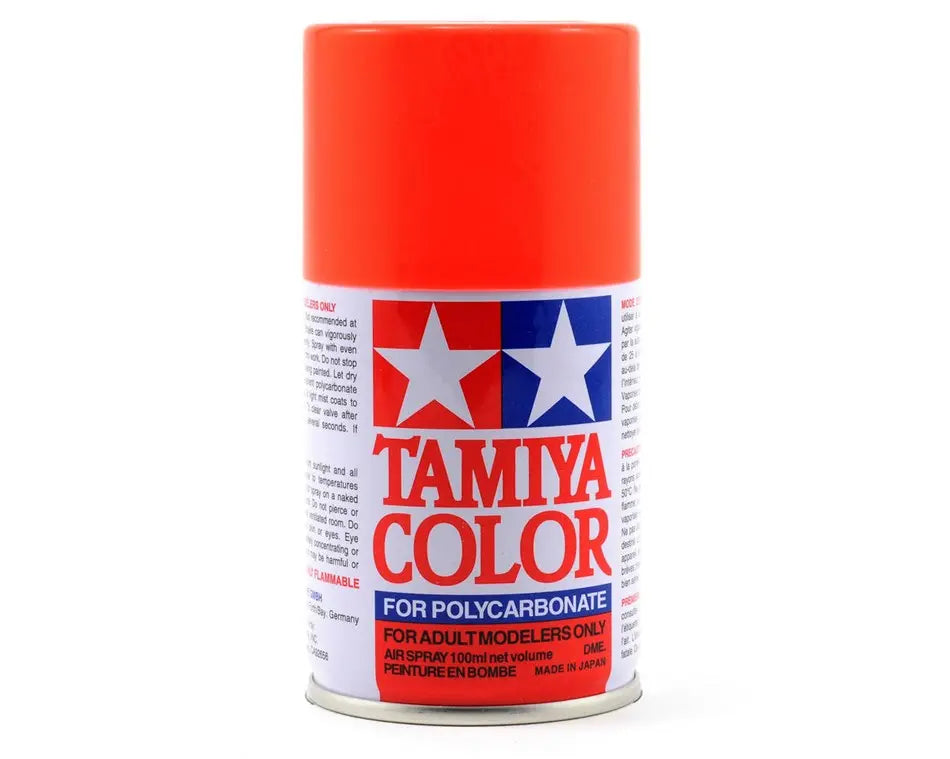 Tamiya PS-20 Spray Fluorescent Red Tamiya PAINT, BRUSHES & SUPPLIES