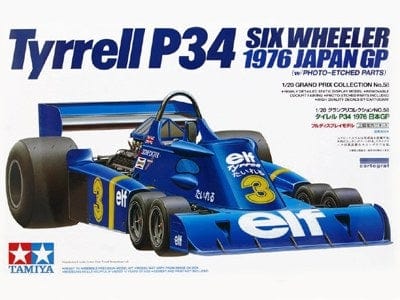 Tamiya 1/20 Tyrell P34 Six Wheeler 1976 Japan Gp Tamiya PLASTIC MODELS