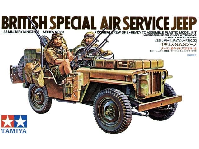 Tamiya 1/35 British Sas Jeep Tamiya PLASTIC MODELS