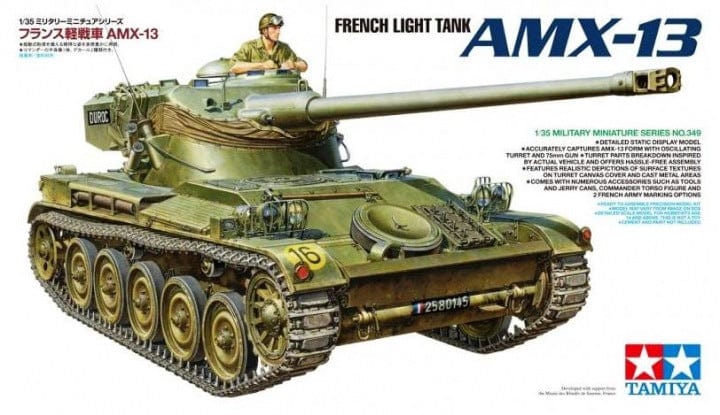 Tamiya 1/35 French Light Tank Amx-13 Tamiya PLASTIC MODELS