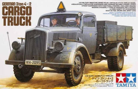Tamiya 1/35 German 3 Ton 4X2 Cargo Truck Tamiya PLASTIC MODELS