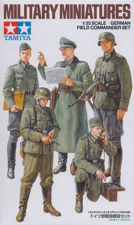 Tamiya 1/35 German Field Commander Set Military Miniatures Tamiya PLASTIC MODELS
