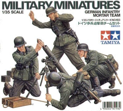 Tamiya 1/35 German Infantry Mortar Team Tamiya PLASTIC MODELS