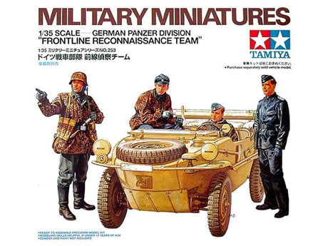 Tamiya 1/35 German Panzer Division Frontline Reconnaissance Team Military Miniatures Tamiya PLASTIC MODELS
