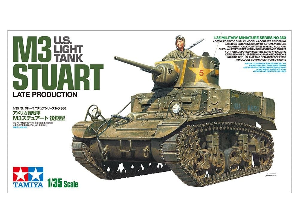 Tamiya 1/35 M3 Stuart Late Production Tamiya PLASTIC MODELS