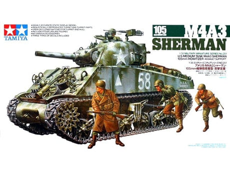 Tamiya 1/35 M4A3 Sherman Howitzer Tamiya PLASTIC MODELS
