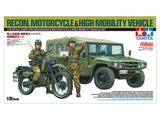 Tamiya 1/35 Recon Motorcycle And High Mobility Vehicle Set Tamiya PLASTIC MODELS