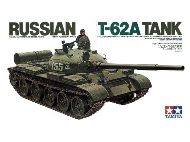 Tamiya 1/35 Russian T-62A Tank Tamiya PLASTIC MODELS