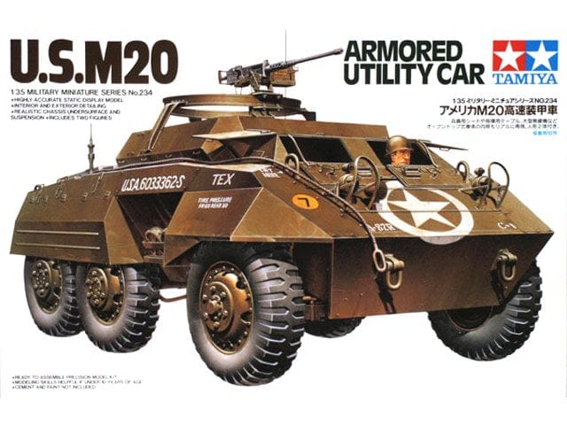 Tamiya 1/35 Us M20 Armored Utility Car Tamiya PLASTIC MODELS