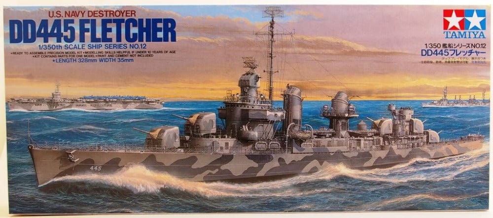 Tamiya 1/350 Dd445 Fletcher Us Navy Destroyer Tamiya PLASTIC MODELS