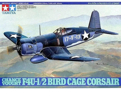Tamiya 1/48 Chance Vought F4U-1/2 Bird Cage Corsair Tamiya PLASTIC MODELS