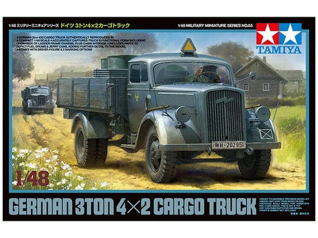 Tamiya 1/48 German 3Ton 4X2 Cargo Truck Tamiya PLASTIC MODELS