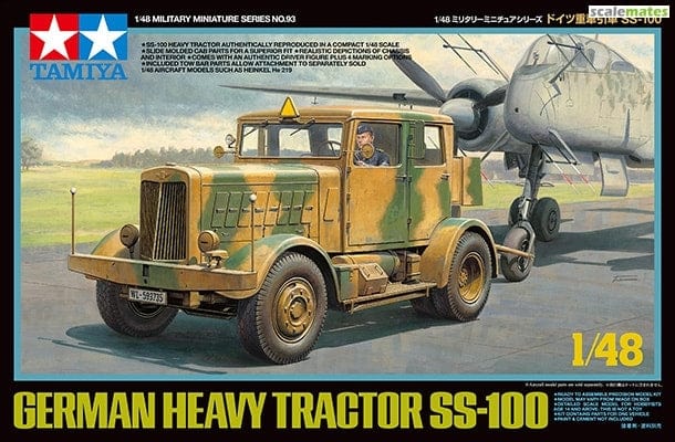Tamiya 1/48 German Heavy Tractor Ss-100 Tamiya PLASTIC MODELS