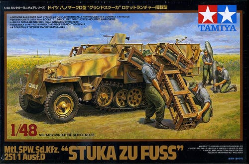 Tamiya 1/48 Mtl Spw.Sd.Kfz 251/1 Ausf.D Stuka Zu Fuss Tamiya PLASTIC MODELS