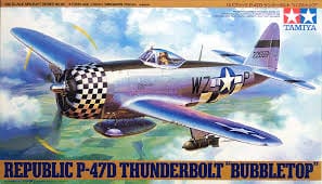 Tamiya 1/48 Republic P-47D Thunderbolt Bubbletop Tamiya PLASTIC MODELS