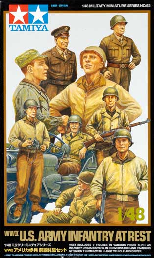 Tamiya 1/48 Us Army Infantry At Rest Tamiya PLASTIC MODELS